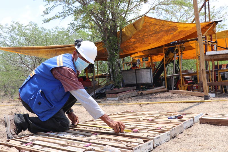 Drilling campaign in Cacao vein prospect