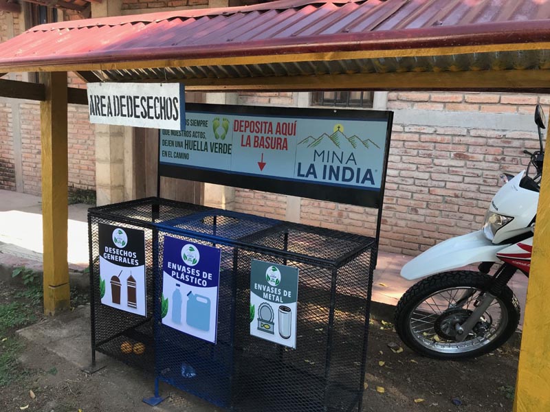 Waste management - new containers outside camp office